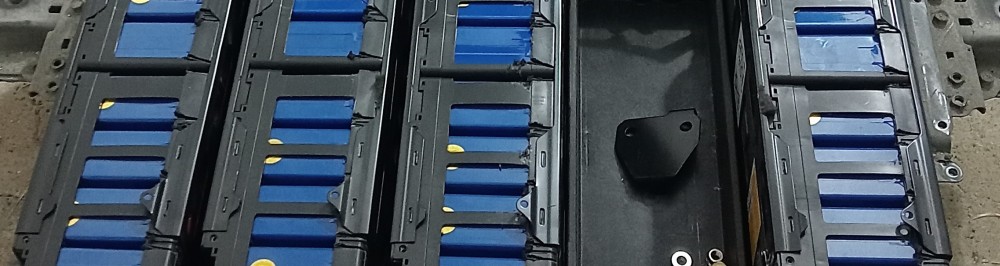 Estrutura de Bateria Elétrica Desmontada